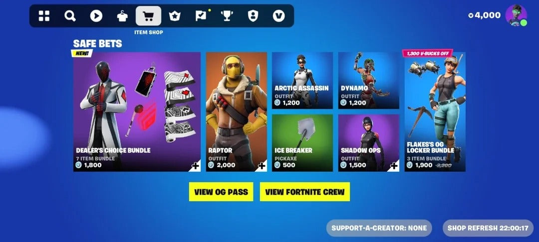 شحن 62500 V-Bucks فورت نايت سريع وآمن