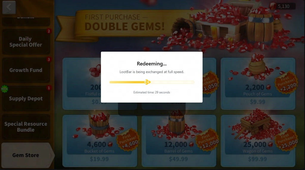 شحن Rise of Kingdoms Any 49.99 Pack | شحن سريع وآمن