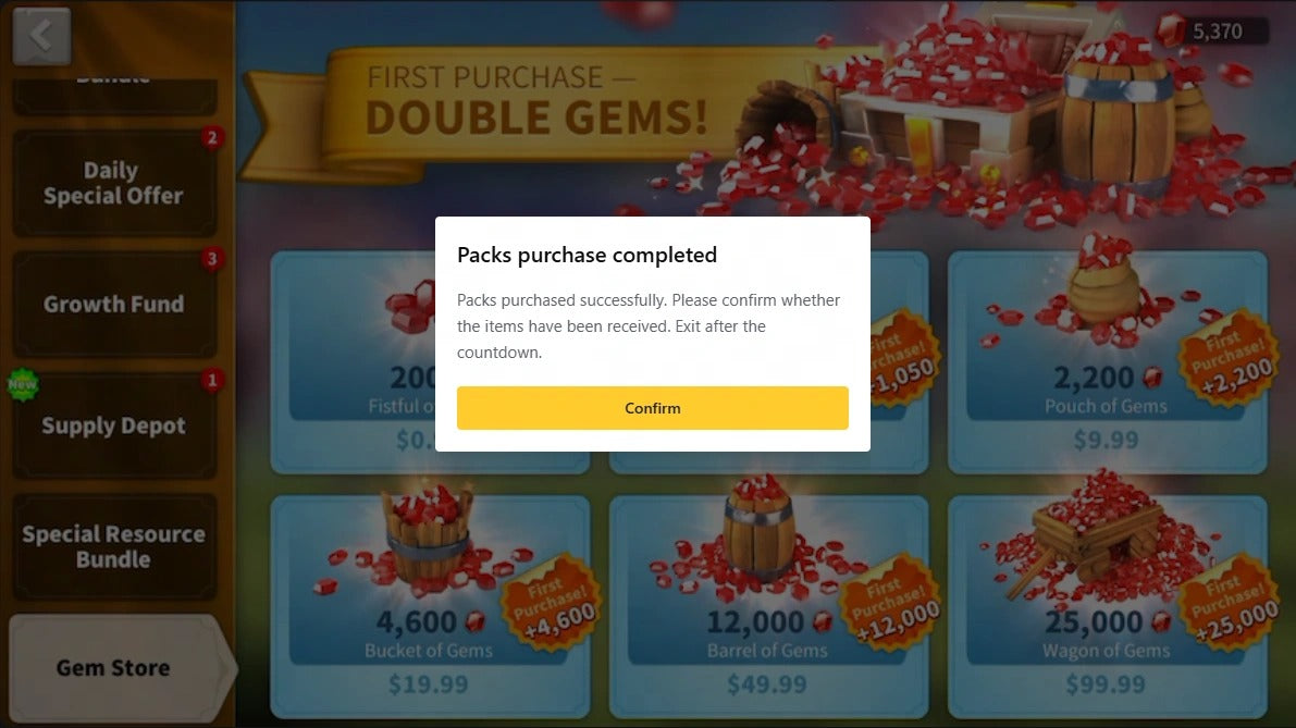 شحن Rise of Kingdoms Any 74.99 Pack | شحن سريع وآمن