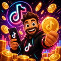 شحن 1400 كوينز تيك توك TikTok Coins سريع وآمن