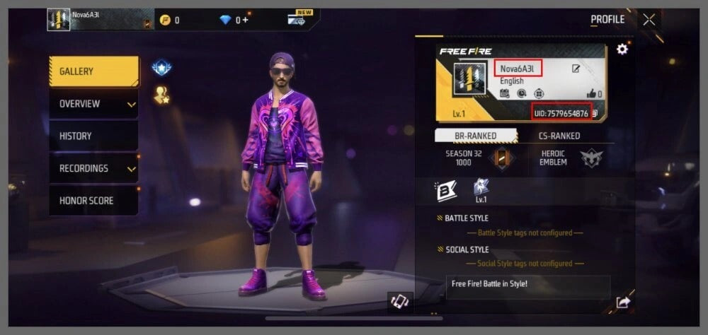 شحن 1188 جوهرة فري فاير Free Fire سريع وآمن عبر UID